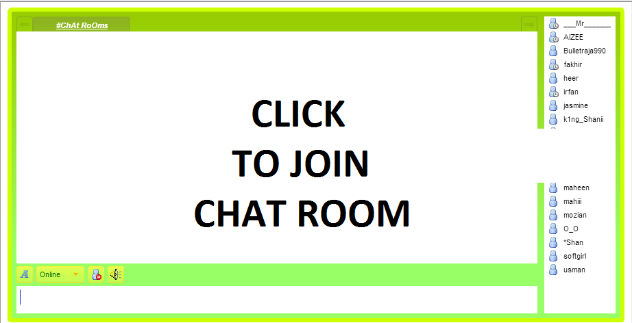 Middle East chat room